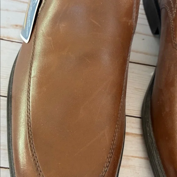 NWT CLARKS WHIDDON STEP Slip-On Loafers Ortholite Sz 11 Dark Tan Leather Men’s - Picture 10 of 12
